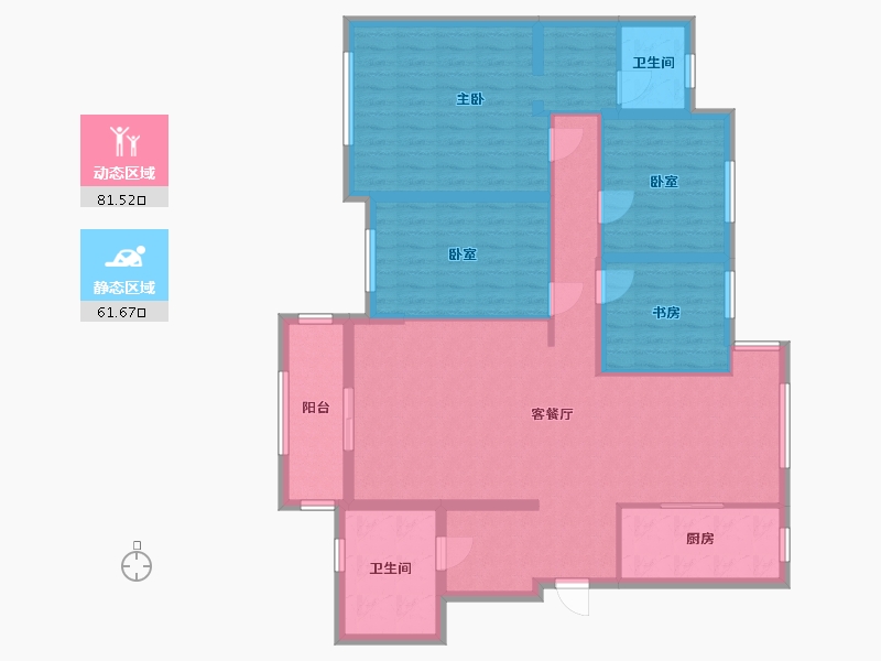 贵州省-贵阳市-美的国宾府-129.00-户型库-动静分区