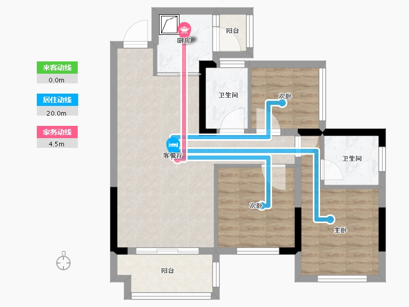 四川省-南充市-敏捷星汇源著-68.00-户型库-动静线