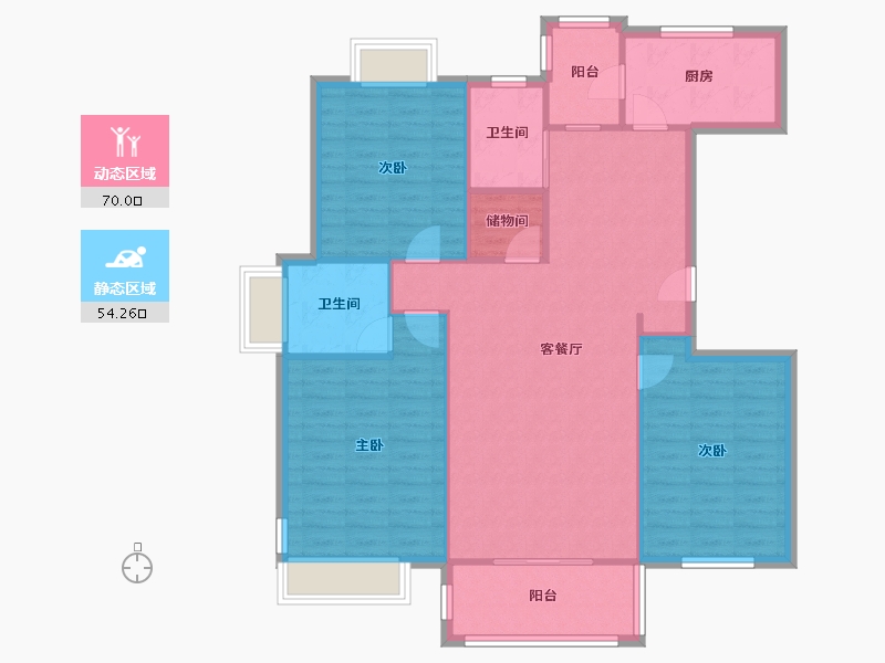 上海-上海市-望族新城-110.00-户型库-动静分区