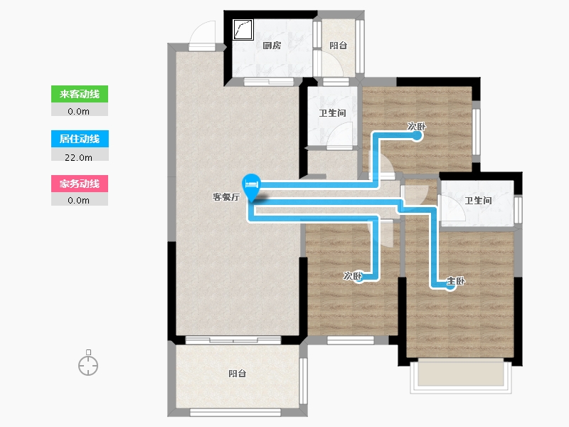 广西壮族自治区-玉林市-阳光骊憬-95.00-户型库-动静线