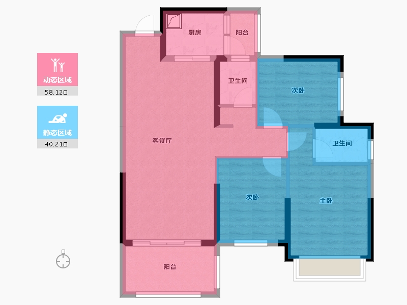 广西壮族自治区-玉林市-阳光骊憬-95.00-户型库-动静分区