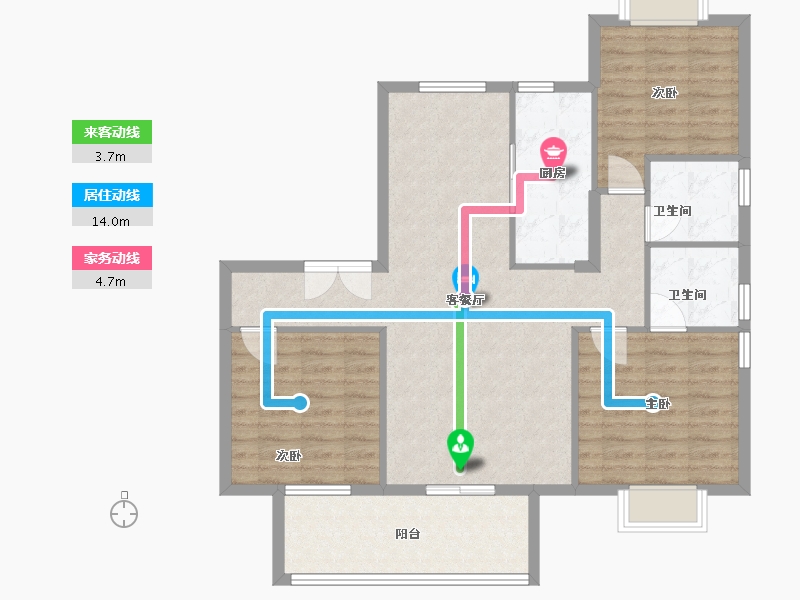 福建省-三明市-开元尊邸-100.00-户型库-动静线