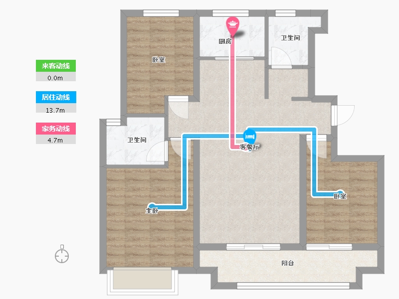 河北省-沧州市-学府名苑三期-95.00-户型库-动静线