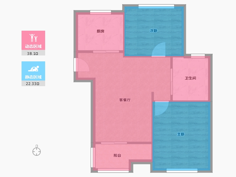 上海-上海市-舜峰家苑-南区-32.00-户型库-动静分区