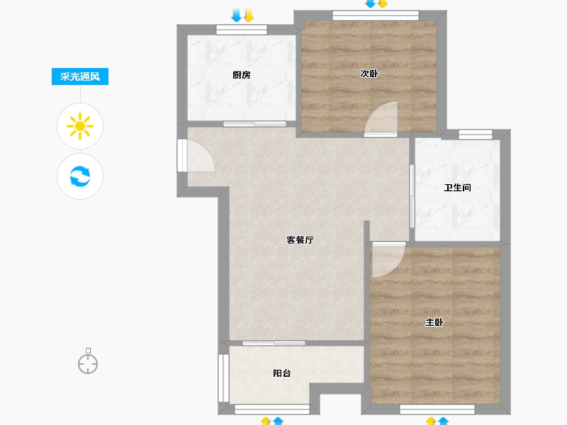 上海-上海市-舜峰家苑-南区-32.00-户型库-采光通风