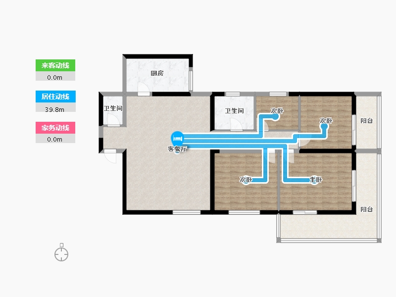 陕西省-西安市-省建行朱雀路家属院-160.00-户型库-动静线