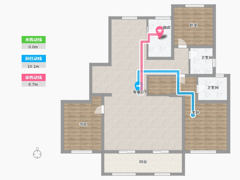 山东省-济南市-天风云墅-131.59-户型库-动静线