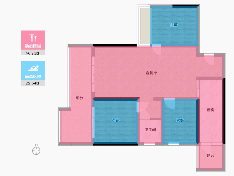 贵州省-黔南布依族苗族自治州-涧桥小镇-88.00-户型库-动静分区