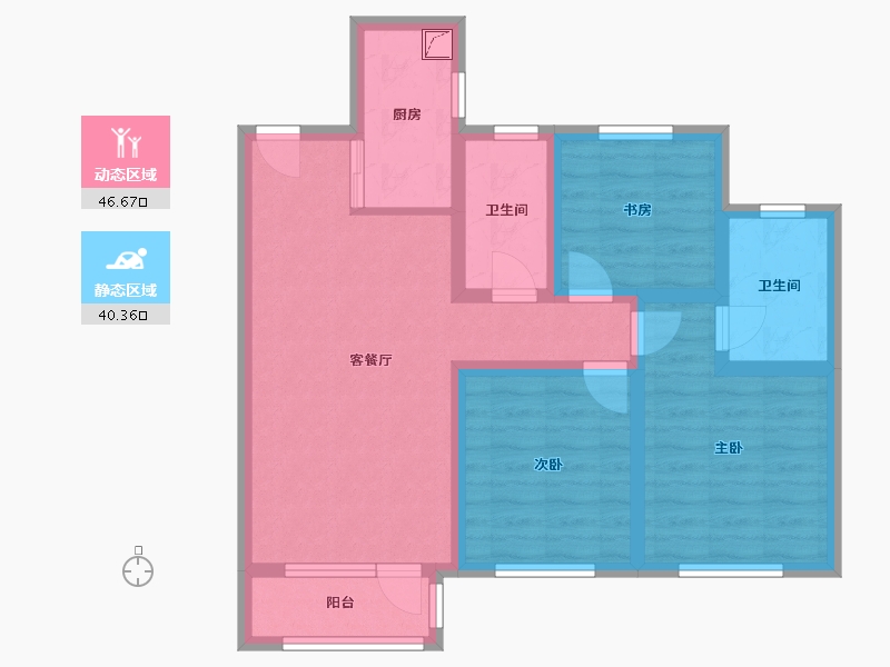 河北省-承德市-顺达帝景-120.00-户型库-动静分区