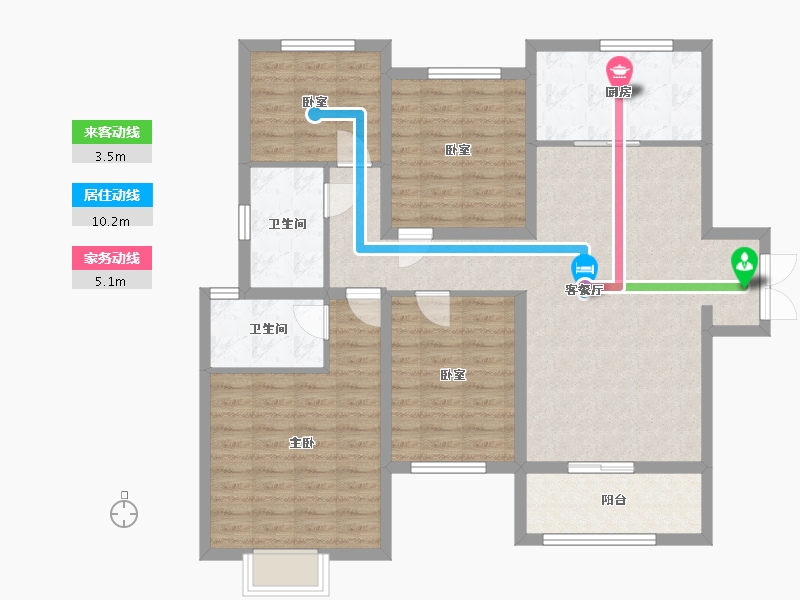 山东省-济南市-建邦原香溪谷-109.00-户型库-动静线