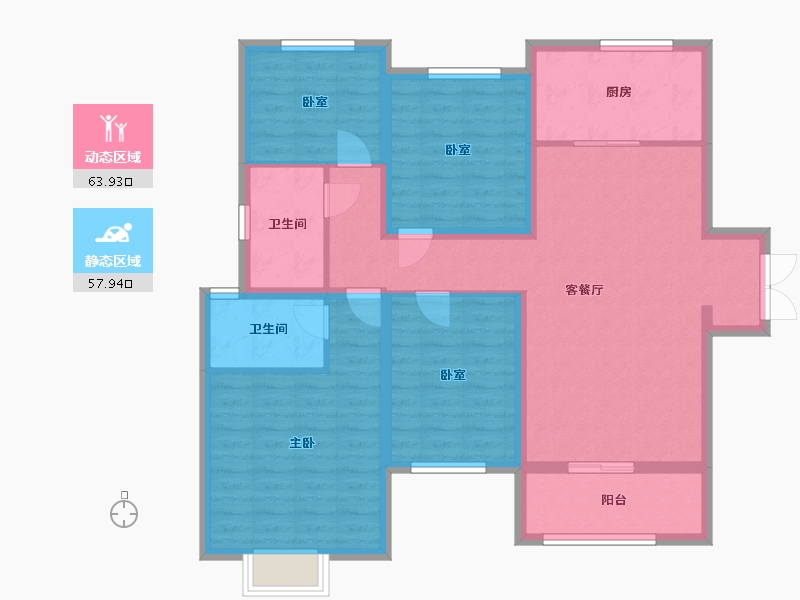 山东省-济南市-建邦原香溪谷-109.00-户型库-动静分区