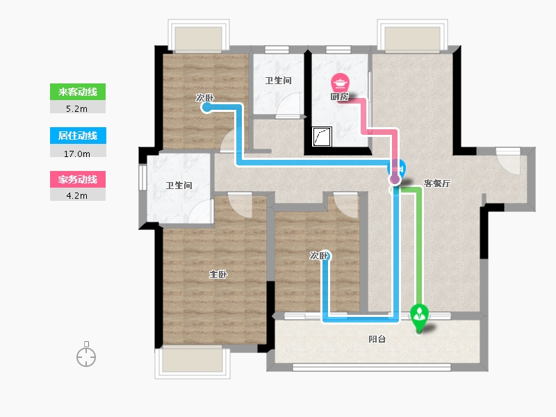 湖北省-武汉市-武汉融创城-92.00-户型库-动静线