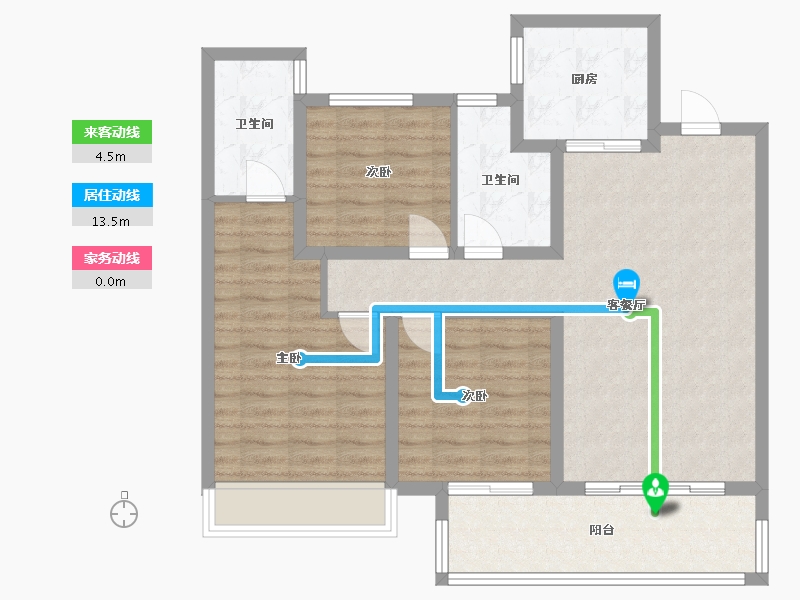 河南省-鹤壁市-建业通和府-91.00-户型库-动静线