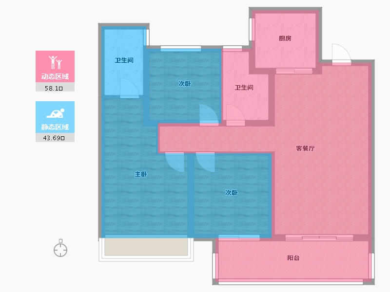 河南省-鹤壁市-建业通和府-91.00-户型库-动静分区