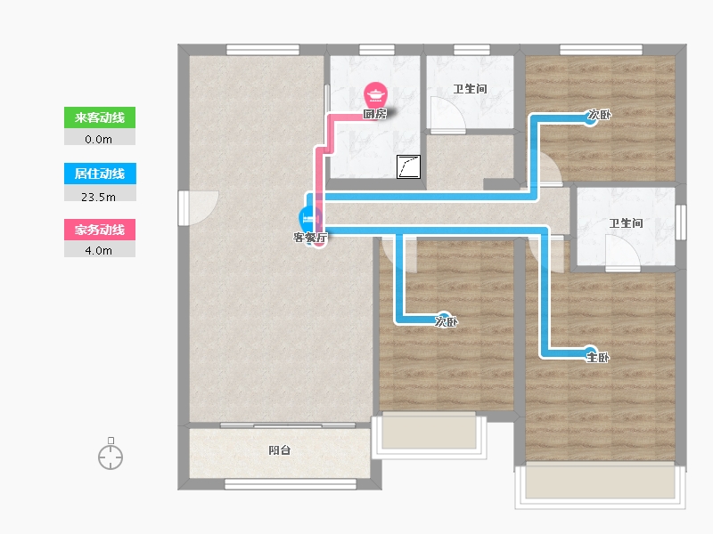 河北省-秦皇岛市-东亚紫云府-103.00-户型库-动静线