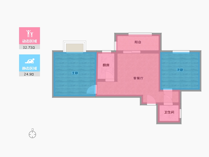 河北省-石家庄市-万豪大厦-64.40-户型库-动静分区