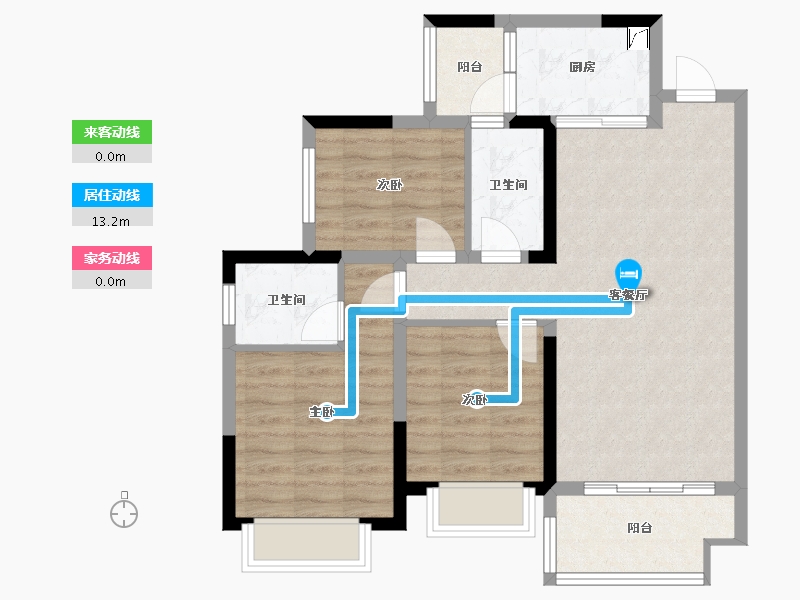 四川省-乐山市-碧桂园青江府-99.00-户型库-动静线