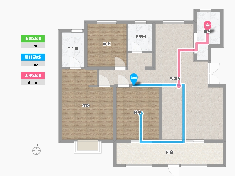 山东省-临沂市-联泰中心城-120.00-户型库-动静线