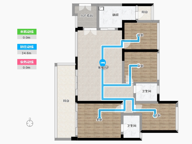 四川省-南充市-御龙湾-144.00-户型库-动静线