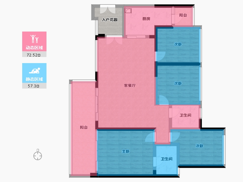 四川省-南充市-御龙湾-144.00-户型库-动静分区