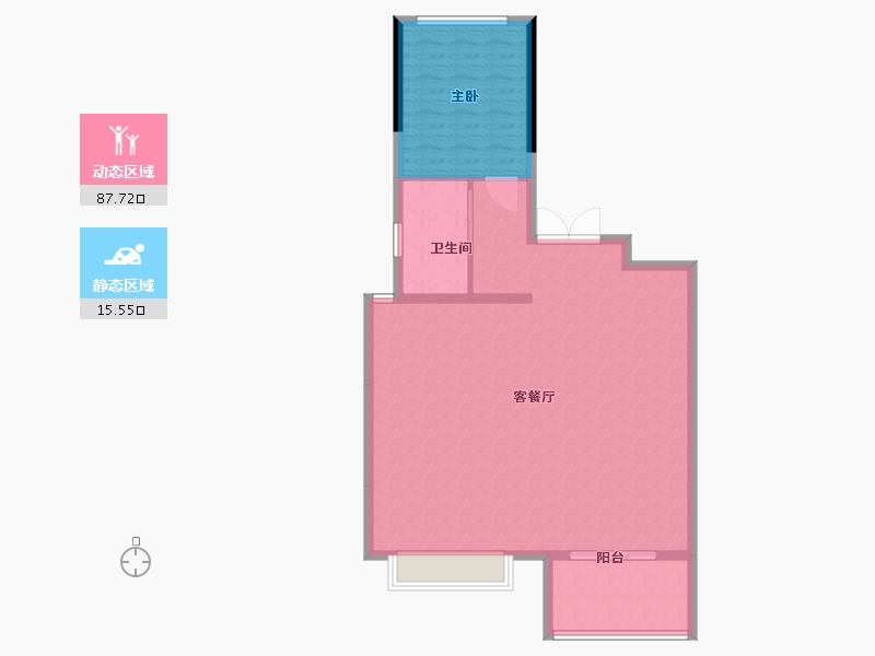 安徽省-合肥市-翡翠正荣府-96.00-户型库-动静分区