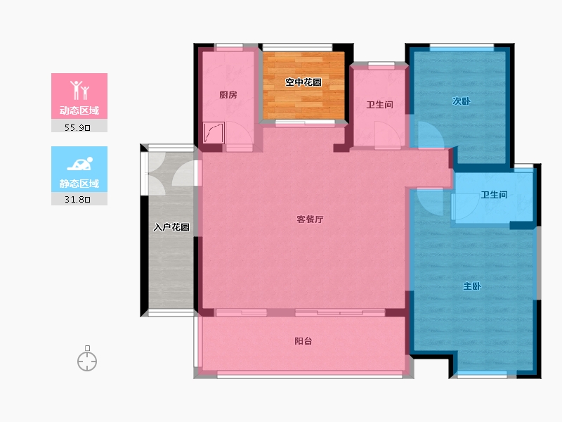 湖南省-长沙市-明发阅江悦府-99.15-户型库-动静分区