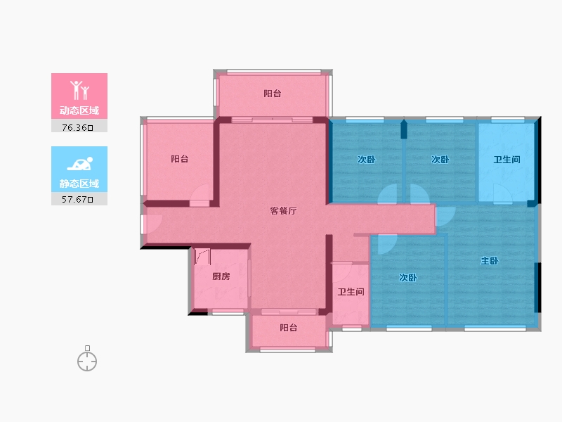 广西壮族自治区-玉林市-陆川碧桂园-115.23-户型库-动静分区