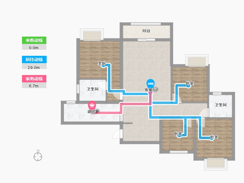 广西壮族自治区-南宁市-建工嘉园-97.30-户型库-动静线