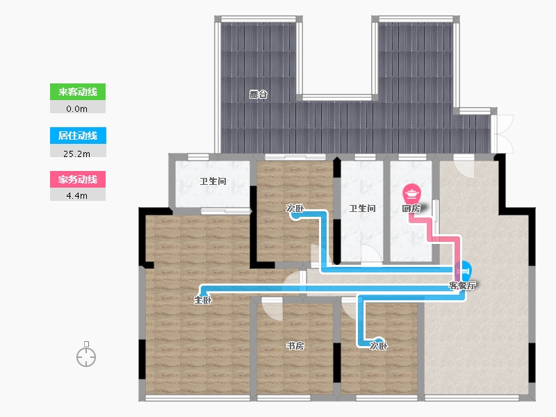 重庆-重庆市-泰吉同城悦府星台-117.00-户型库-动静线