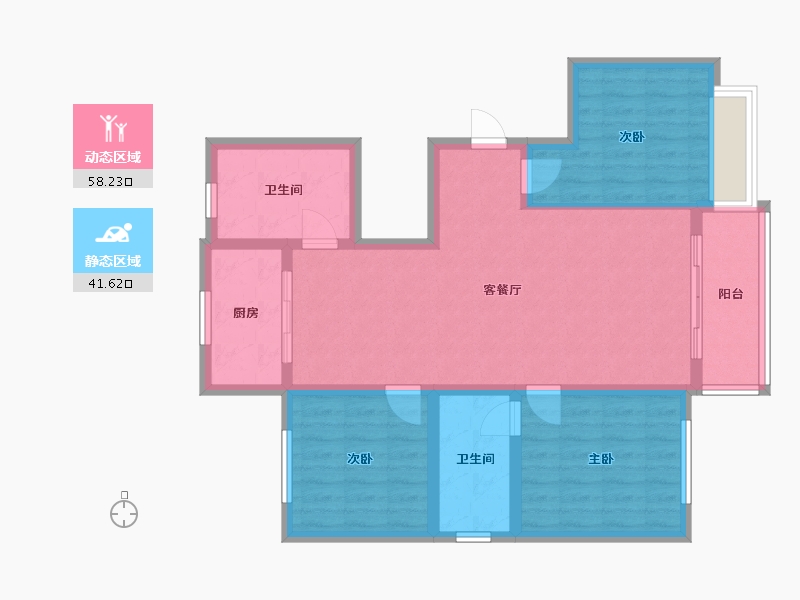 河北省-保定市-西泉北园-120.00-户型库-动静分区