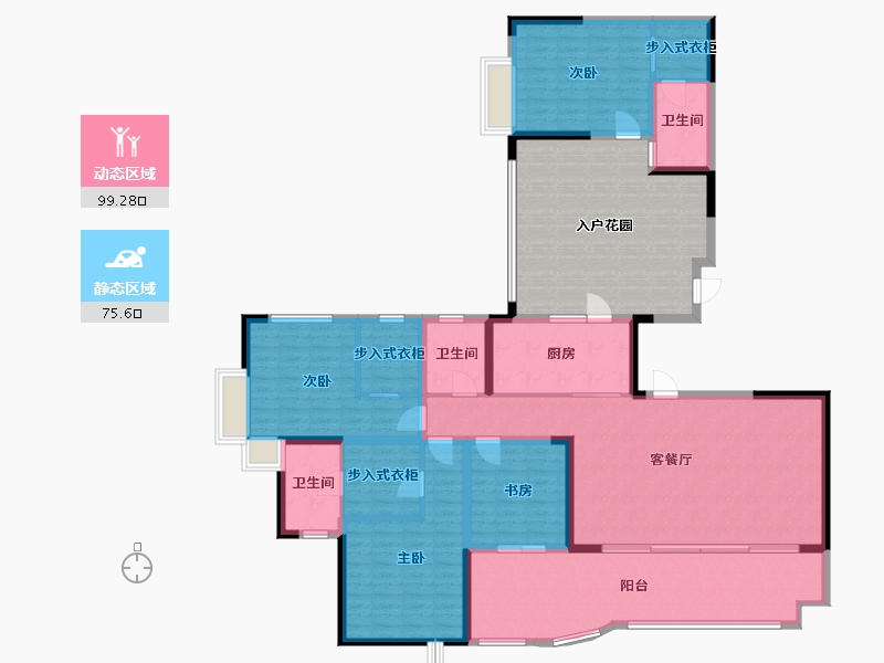 四川省-成都市-鹭湖宫-13区B-180.00-户型库-动静分区