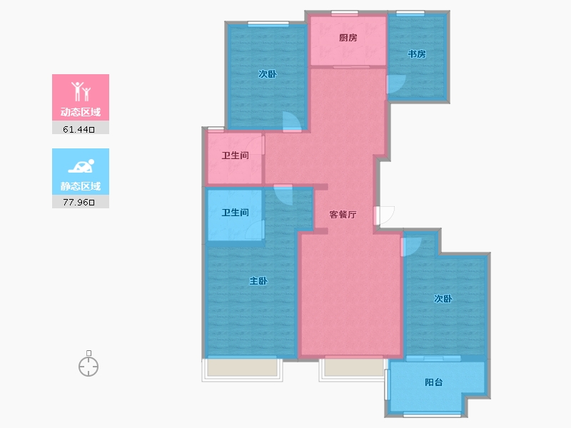 山东省-聊城市-星光和园-125.00-户型库-动静分区