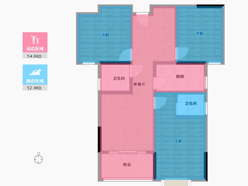 江西省-上饶市-湖城龙湾-95.09-户型库-动静分区