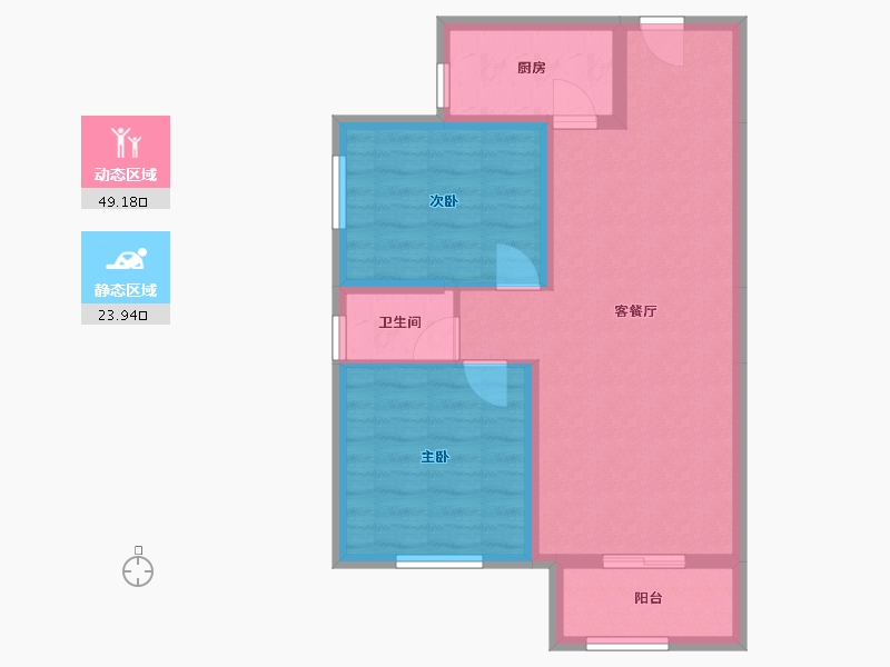 河南省-郑州市-正弘新悦-63.00-户型库-动静分区