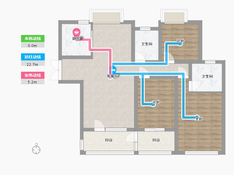 河北省-石家庄市-安联天颂-107.83-户型库-动静线