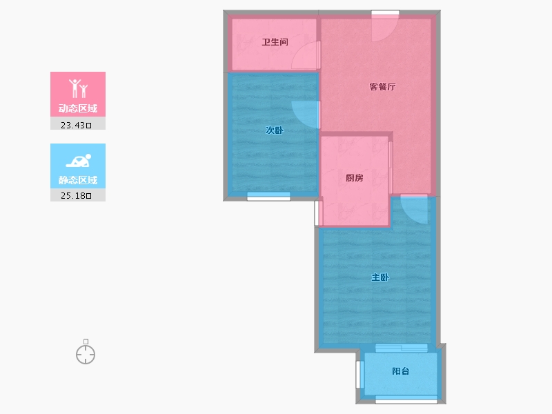 北京-北京市-丰泽家园-48.27-户型库-动静分区