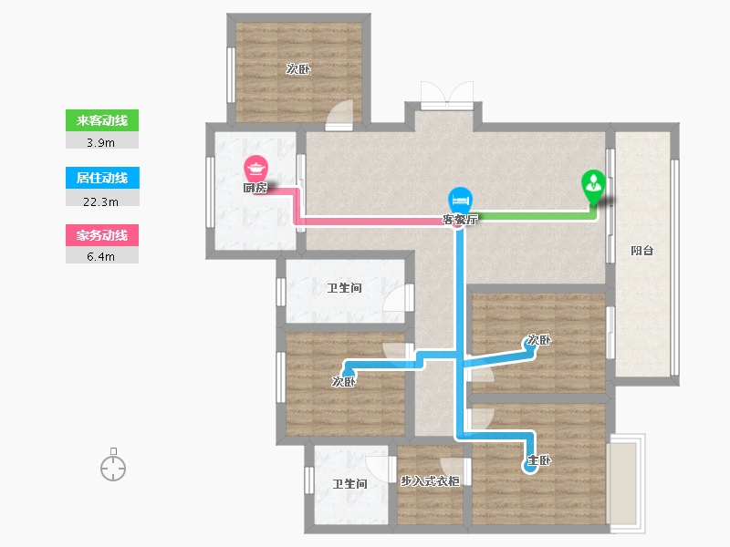 河南省-新乡市-太极御府-120.38-户型库-动静线