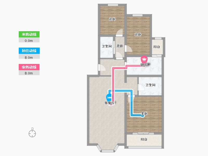 北京-北京市-通达园-116.67-户型库-动静线