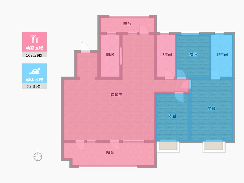 山东省-潍坊市-九里元筑-190.00-户型库-动静分区