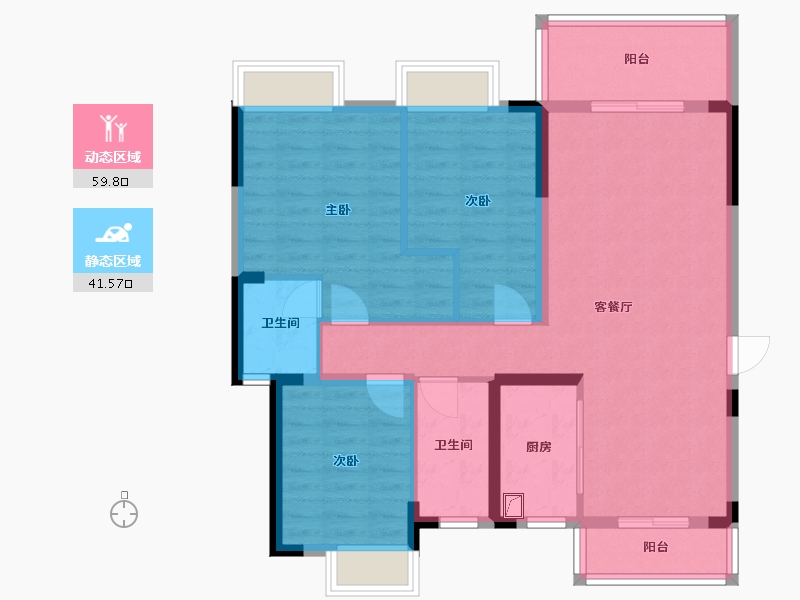 湖北省-宜昌市-见山-102.00-户型库-动静分区