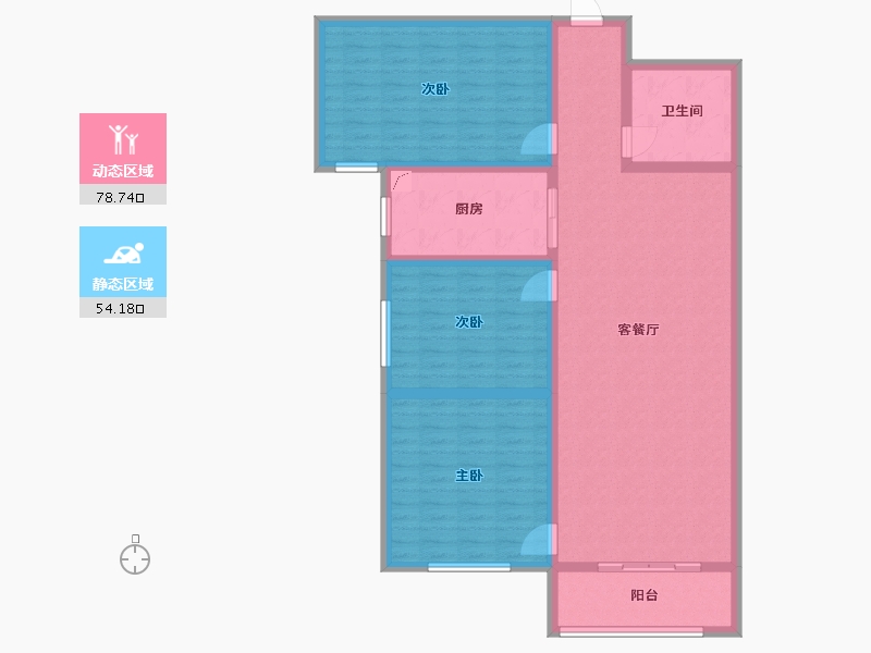 河北省-邯郸市-银泰祥苑-120.00-户型库-动静分区