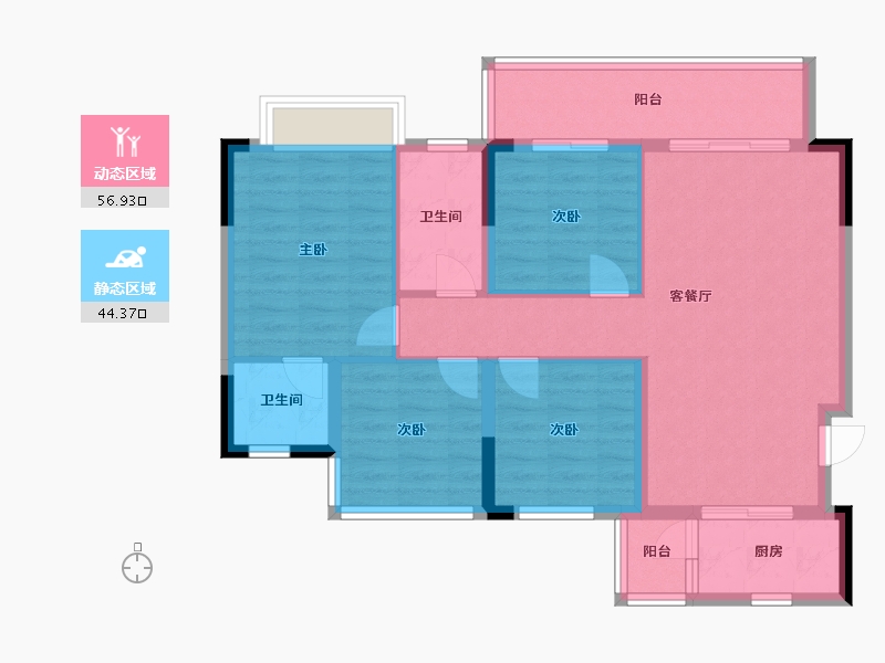 四川省-内江市-和喜 奥特莱斯-106.00-户型库-动静分区