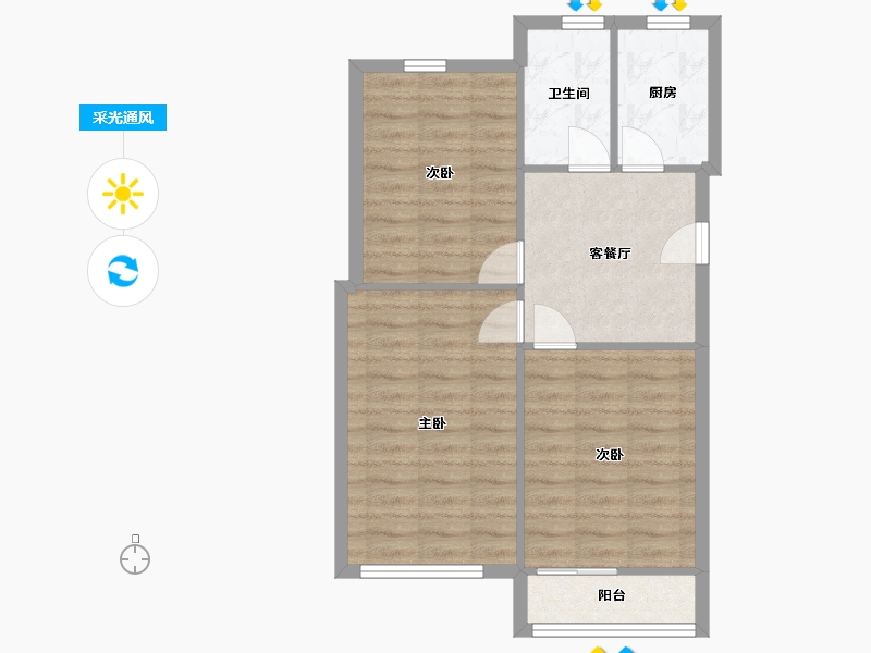 上海-上海市-杨高中路750弄76号-84.00-户型库-采光通风