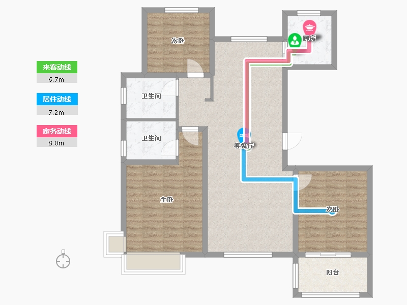 河北省-沧州市-瀛洲悦府-100.00-户型库-动静线