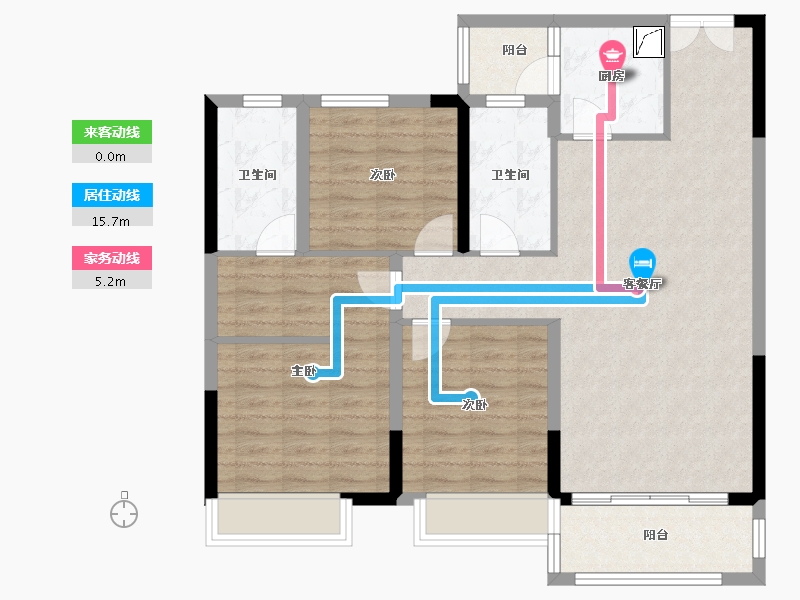 河南省-濮阳市-建业春天里-96.68-户型库-动静线