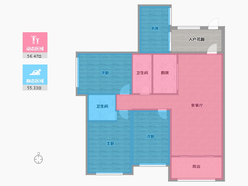 广西壮族自治区-贵港市-龙祥名居-98.00-户型库-动静分区