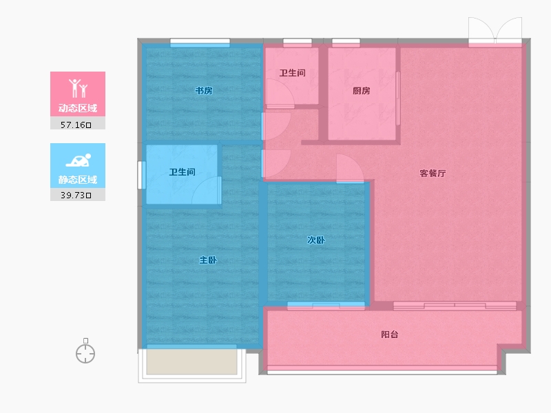 山东省-滨州市-恒信风华尚品-97.82-户型库-动静分区