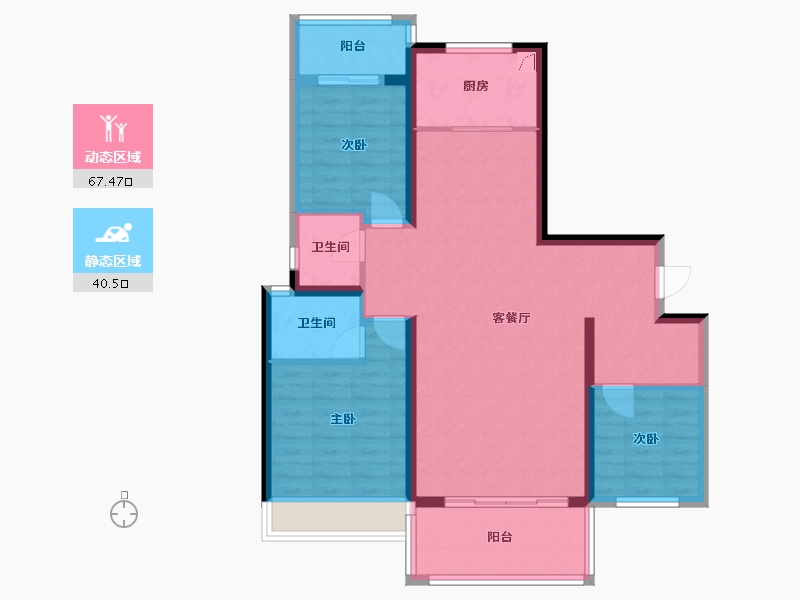 广东省-汕头市-和承苑-97.59-户型库-动静分区