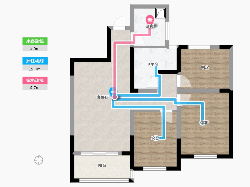 安徽省-滁州市-昌隆一号-76.00-户型库-动静线