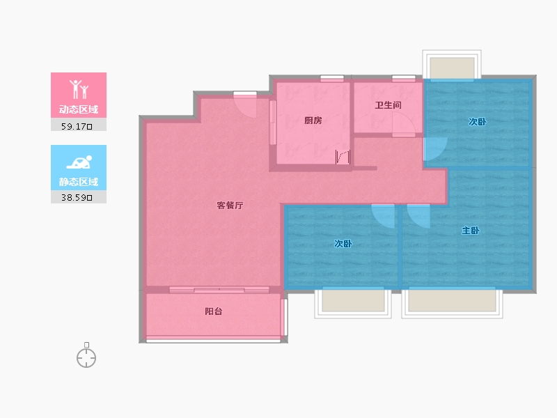 上海-上海市-嘉悦轩-88.00-户型库-动静分区